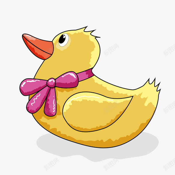 卡通手绘小鸭子矢量图ai免抠素材_88icon https://88icon.com 动物设计 卡通 小鸭子设计 手绘 黄色 矢量图