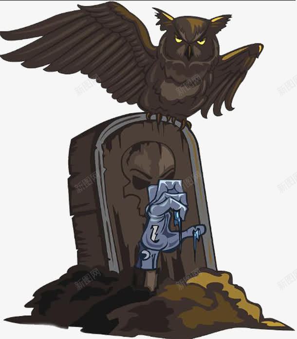 死者墓碑png免抠素材_88icon https://88icon.com 哀悼 墓碑 猫头鹰