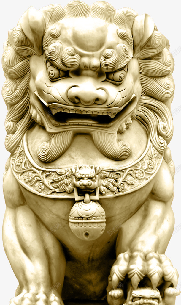 雕塑守卫雄狮凶猛png免抠素材_88icon https://88icon.com 凶猛 守卫 雄狮 雕塑