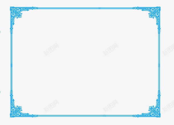 证书边框png免抠素材_88icon https://88icon.com 矢量边框 花纹边框 花边 证书边框 边框