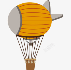 卡通装饰热气球小清新插画png图片下载 卡通装饰热气球小清新插画素材