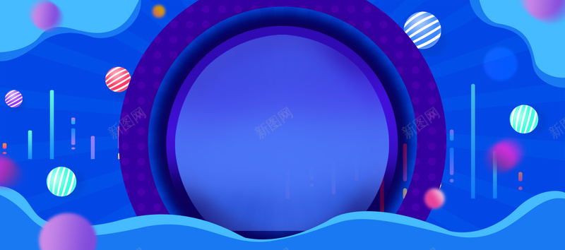 818大促激情狂欢淘宝海报背景psd设计背景_88icon https://88icon.com 818大促 促销 促销素材 促销背景 几何 暑期大促 淘宝 激情 狂欢 狂欢节 蓝色背景 飘浮物
