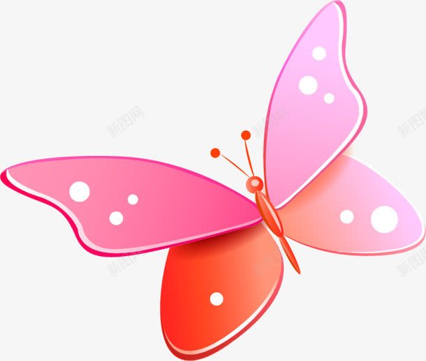 粉色卡通精美手绘蝴蝶png免抠素材_88icon https://88icon.com 卡通 粉色 精美 蝴蝶