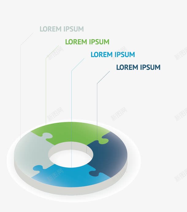 立体饼形图png免抠素材_88icon https://88icon.com ppt元素 商务信息 数据框 矢量图表 边框