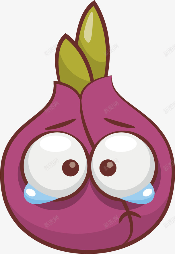 手绘可爱紫色卡通蔬菜矢量图ai免抠素材_88icon https://88icon.com 创意 卡通 卡通蔬菜 彩色图 手绘图 简约 矢量图