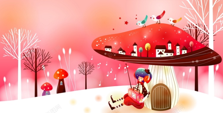 卡通人物矢量图背景图片 卡通人物矢量图背景