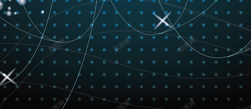 蓝色星光上的曲线背景矢量图ai设计背景_88icon https://88icon.com 光晕 愤怒 曲线 海报 纹理 背景 蓝色 矢量图