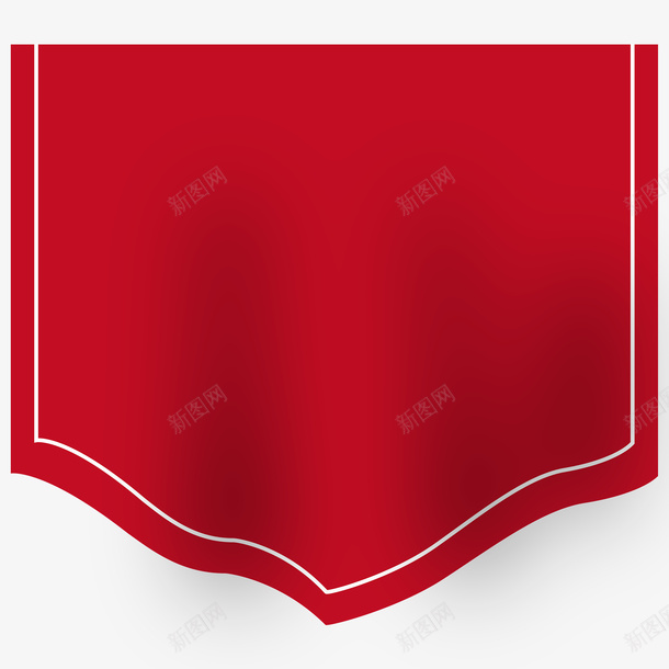 手绘红色标签纸psd免抠素材_88icon https://88icon.com 标签纸 标签纸png素材 标签纸免抠素材 红色标签纸