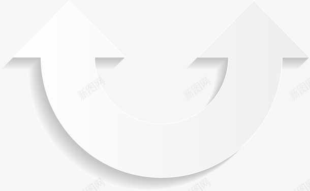 白色简约双向箭头矢量图ai免抠素材_88icon https://88icon.com 创意 卡通手绘 商务 白色 立体 箭头 装饰 矢量图