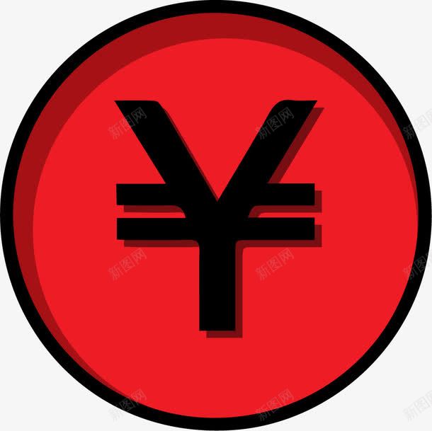 红色人民币png免抠素材_88icon https://88icon.com 5角硬币 五毛硬币 小额硬币 硬币 红色 金属硬币
