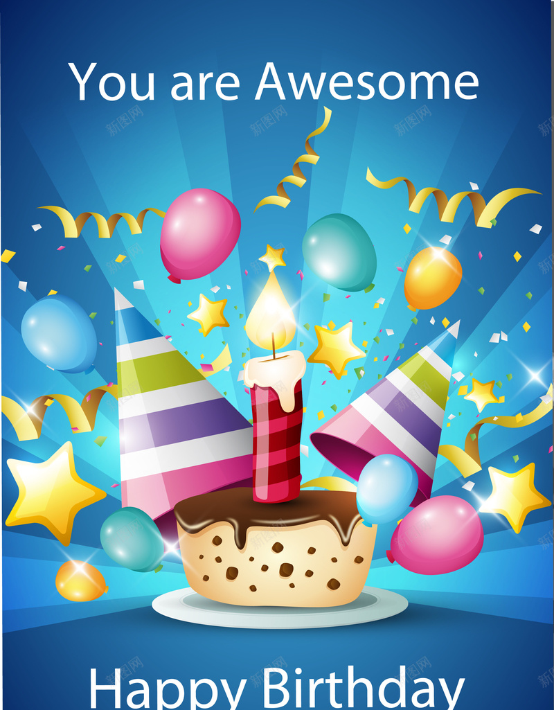 卡通人物生日主题背景矢量图ai设计背景_88icon https://88icon.com 人物 卡通 海报 生日主题 背景 矢量图