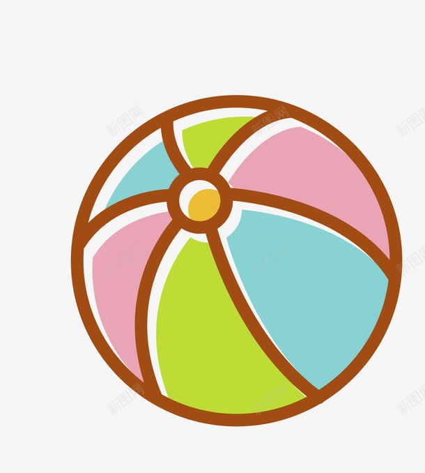 彩色立体卡通小皮球png免抠素材_88icon https://88icon.com 卡通 小皮球 彩色立体 矢量皮球