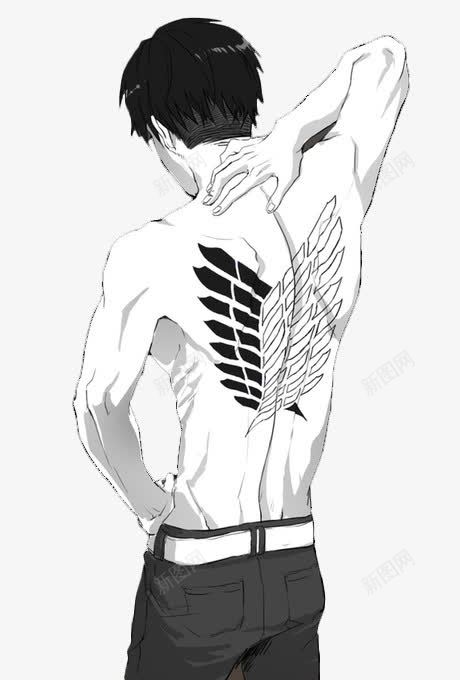 背后纹身的男生png免抠素材_88icon https://88icon.com 男生 背后 裤子 黑色