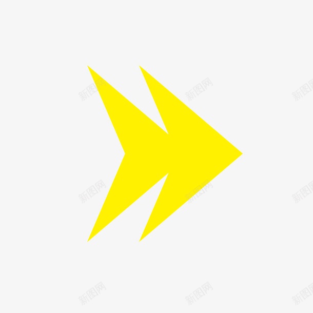 黄色连接箭号箭头png免抠素材_88icon https://88icon.com 箭号 箭头 连接 黄色