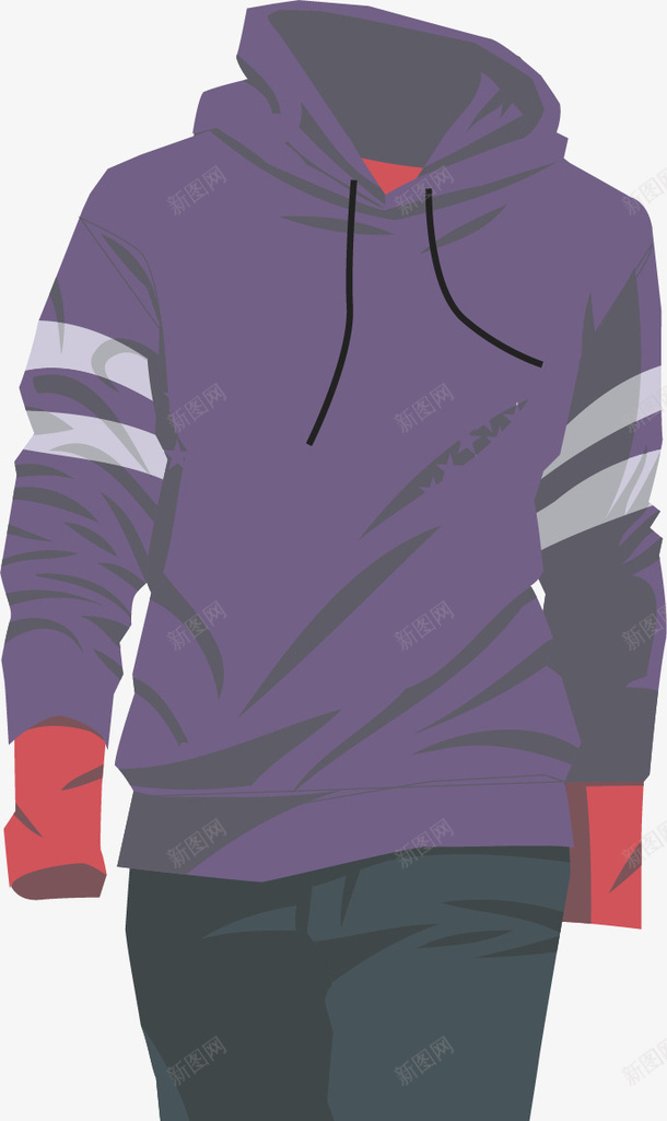 手绘卫衣套装矢量图ai免抠素材_88icon https://88icon.com 卫衣套装 手绘 蓝色 矢量图