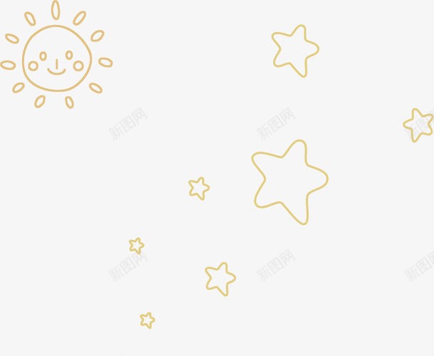 卡通可爱五角星太阳png免抠素材_88icon https://88icon.com 五角星 卡通 可爱 太阳