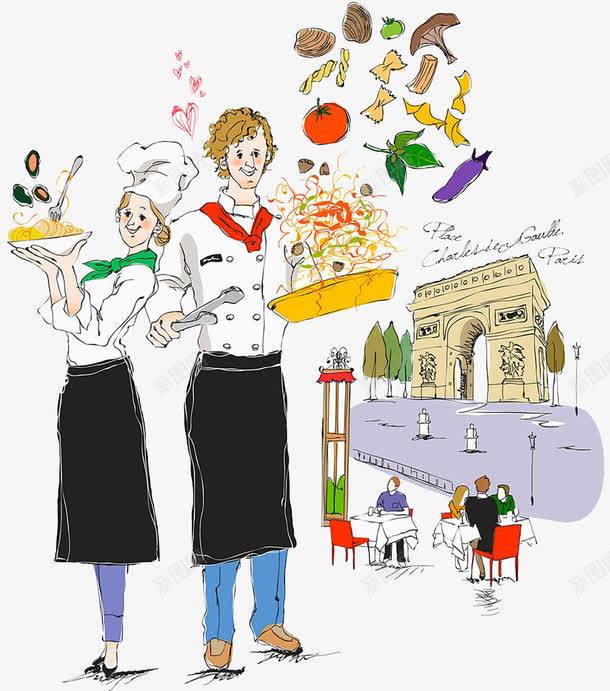 厨师做饭png免抠素材_88icon https://88icon.com 做饭 卡通 厨师 食物