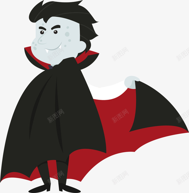 穿着斗篷的吸血鬼矢量图ai免抠素材_88icon https://88icon.com 万圣节 万圣节吸血鬼 卡通吸血鬼 吸血鬼 斗篷吸血鬼 矢量png 矢量图