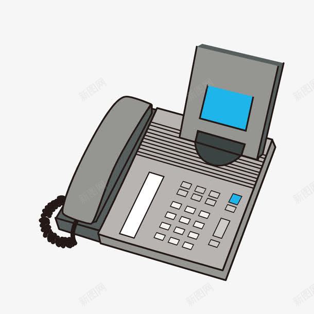 手绘电话视频机png免抠素材_88icon https://88icon.com 手绘 电话机 电话机器 视频机