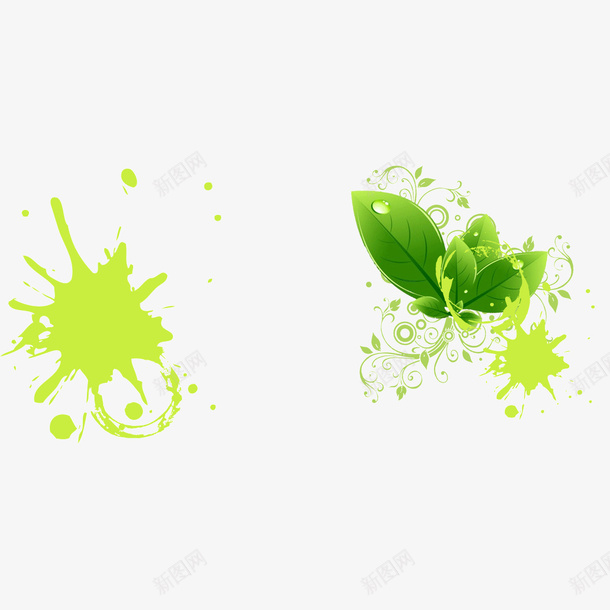 绿色树叶花纹背景装饰图案psd免抠素材_88icon https://88icon.com 树叶 绿色 背景装饰图案 花纹