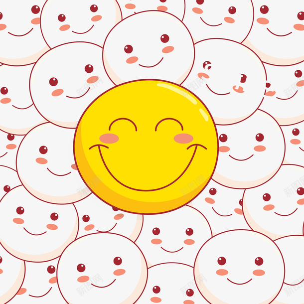 表情符号背景矢量图ai免抠素材_88icon https://88icon.com 可爱 矢量背景 符号 表情 矢量图