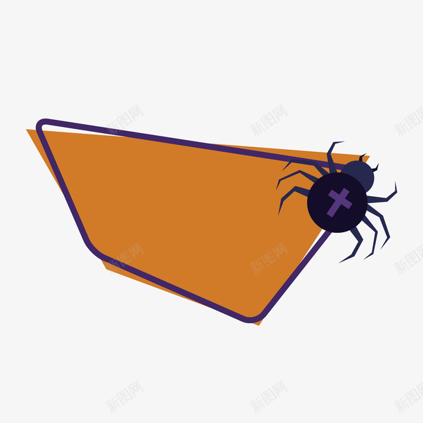 万圣节蜘蛛边框装饰矢量图ai免抠素材_88icon https://88icon.com 万圣节 矢量边框 蜘蛛 装饰矢量 装饰边框 边框 边框矢量 边框装饰 矢量图