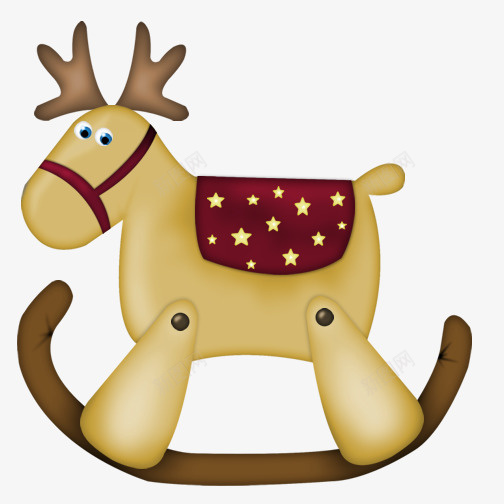 卡通小鹿木偶玩具png免抠素材_88icon https://88icon.com 动物 坐骑 手绘 玩具