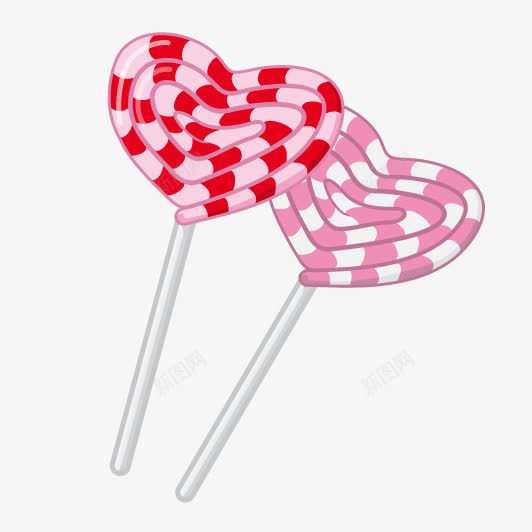 甜食手绘psd免抠素材_88icon https://88icon.com 一对 儿童 游乐场 糖