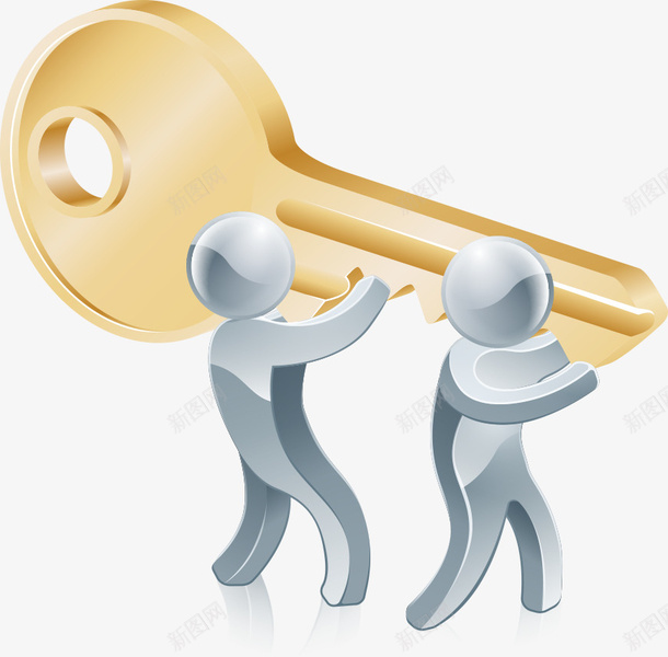 举钥匙的小人矢量图eps免抠素材_88icon https://88icon.com 人物 卡通人物 卡通小人 小人 钥匙 矢量图