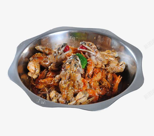 干锅牛蛙香辣虾png免抠素材_88icon https://88icon.com 干锅牛蛙 牛蛙 香辣虾