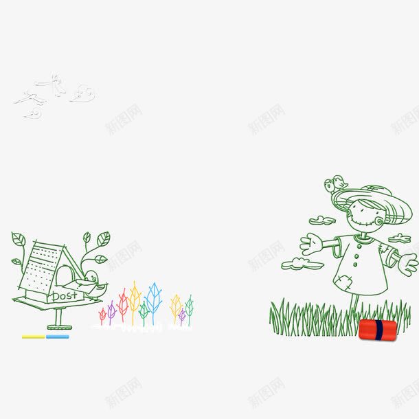 绿色小清晰背景花纹简约线条png免抠素材_88icon https://88icon.com 小清晰背景 简约线条 绿色 花纹