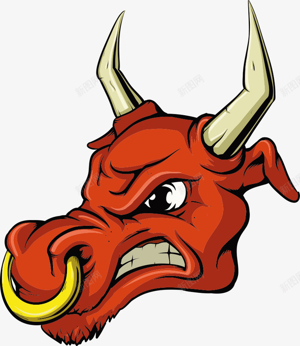 卡通水牛矢量图eps免抠素材_88icon https://88icon.com 动物 动物插画 卡通动物 卡通水牛 水牛 矢量动物 矢量图