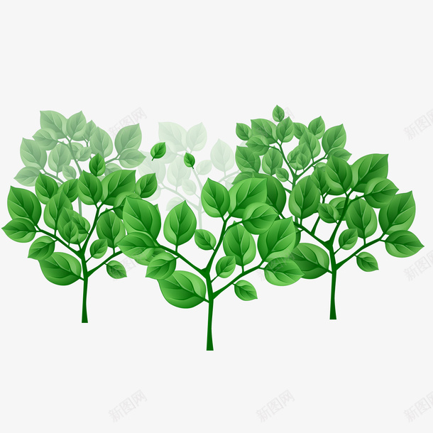 绿色环保树木植物png免抠素材_88icon https://88icon.com 卡通植物 环保装饰 绿色树木 绿色植物 背景装饰