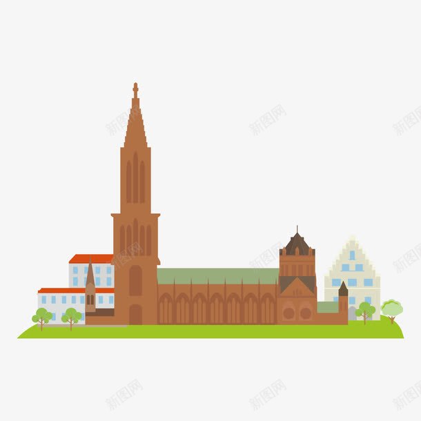 扁平化标志性法国建筑旅游景点矢量图ai免抠素材_88icon https://88icon.com 建筑 建筑设计轮廓 扁平化 插画 旅游景点 标志性 法国 矢量图