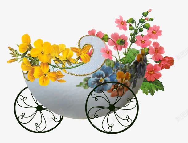 卡通花车png免抠素材_88icon https://88icon.com 卡通 手绘 简图 红色 花车 黄色