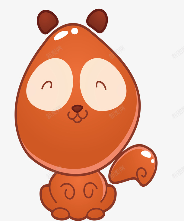 微笑的小狗动物矢量图ai免抠素材_88icon https://88icon.com 创意 动物设计 卡通 小狗设计 微笑 狗狗 矢量图