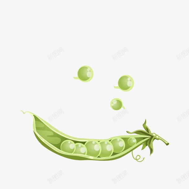 绿色的豆角png免抠素材_88icon https://88icon.com png图形 png装饰 绿色 蔬菜 装饰 豆角