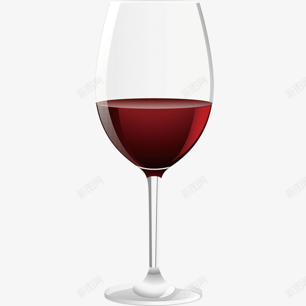 手绘一杯红酒矢量图eps免抠素材_88icon https://88icon.com 素材 红酒素材 矢量图