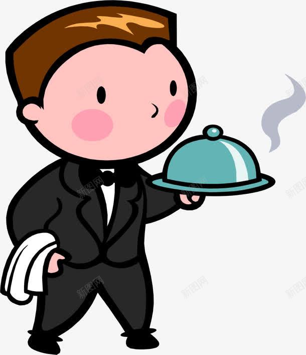 上餐的人png免抠素材_88icon https://88icon.com 上餐 卡通 商务接待