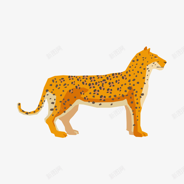 卡通豹子png免抠素材_88icon https://88icon.com 动物 动物插画 卡通 卡通动物 卡通花豹 可爱动物 小动物 豹子