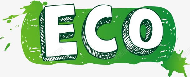 环保绿色eco标志png免抠素材_88icon https://88icon.com eco 环保 绿色