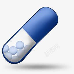胶囊药片png免抠素材_88icon https://88icon.com 胶囊 药片 蓝白