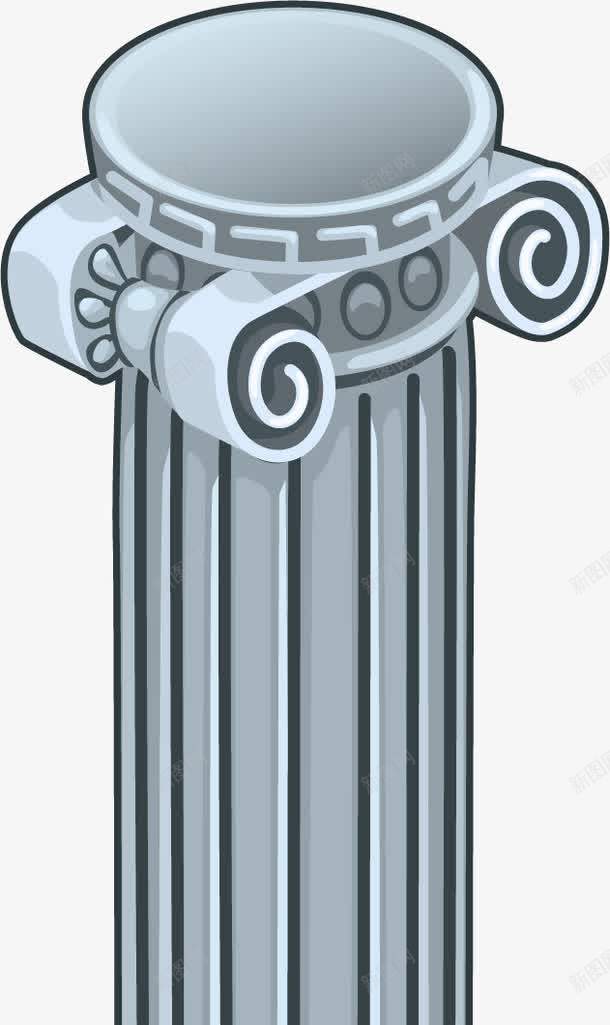 手绘罗马柱png免抠素材_88icon https://88icon.com 建筑 手绘 罗马柱
