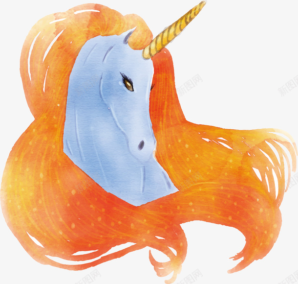 水彩手绘天马矢量图eps免抠素材_88icon https://88icon.com 天马 手绘天马 手绘独角兽 水彩天马 水彩独角兽 矢量png 矢量图