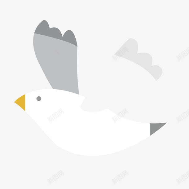 飞鸽矢量图ai免抠素材_88icon https://88icon.com 卡通 飞鸽 鸽子 矢量图