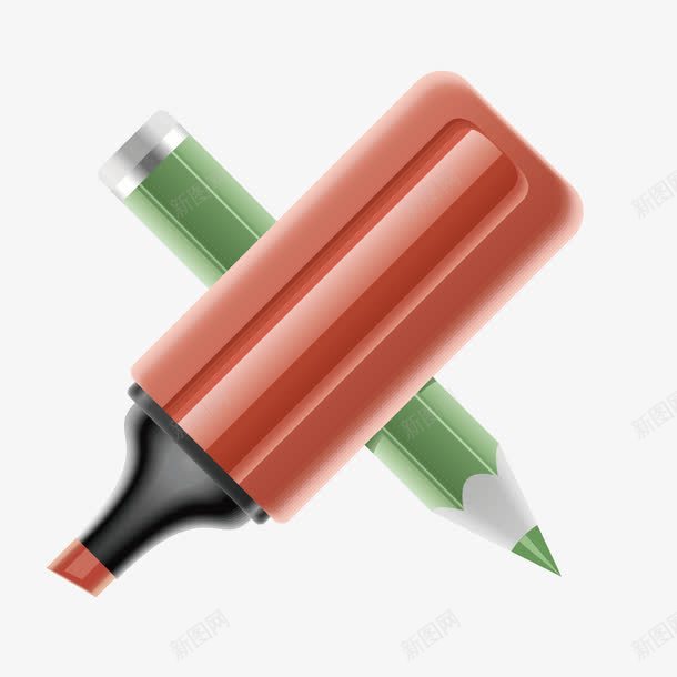 马克笔铅笔绘图工具png免抠素材_88icon https://88icon.com 绘图工具 铅笔 马克笔