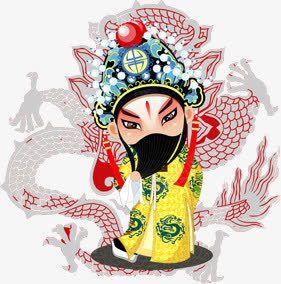 手绘卡通龙纹戏子png免抠素材_88icon https://88icon.com 卡通 戏子