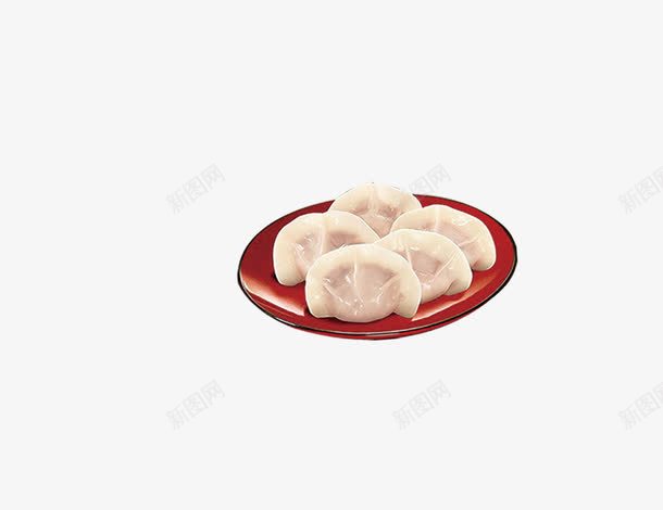 饺子png免抠素材_88icon https://88icon.com 一盘饺子 面食 饺子