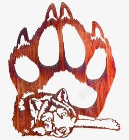 狼爪png免抠素材_88icon https://88icon.com 动物 卡通狼爪 狼 狼脚印设计 猛兽