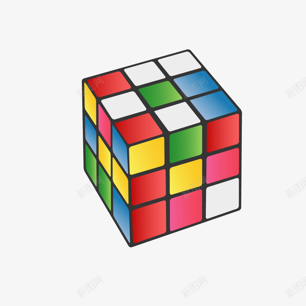 彩色立体魔方玩具矢量图ai免抠素材_88icon https://88icon.com 彩色 彩色立体 玩具 立体 魔方 矢量图
